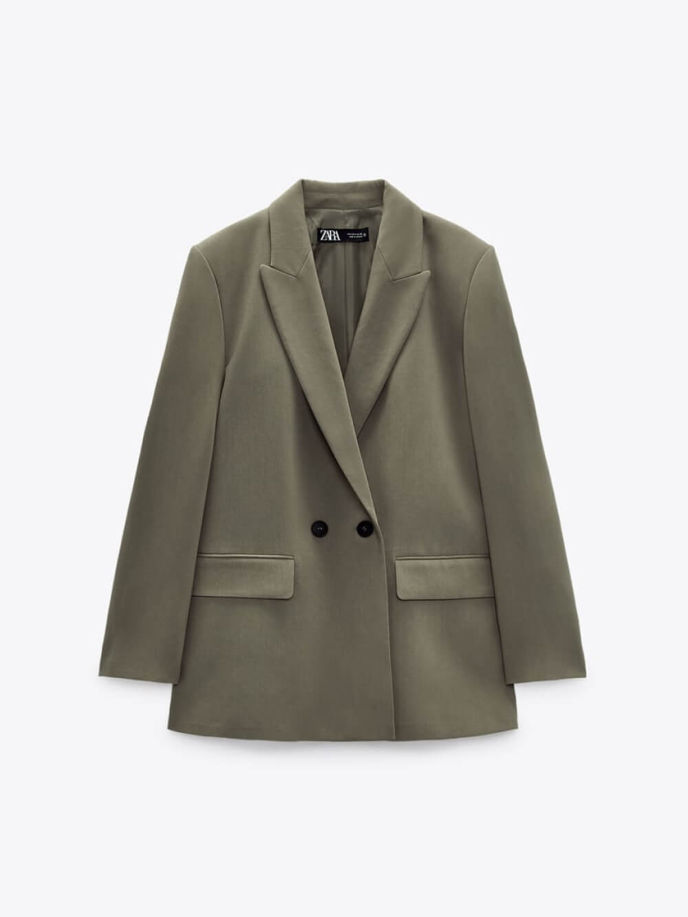 Waterfall Collar Double Button Overcoat